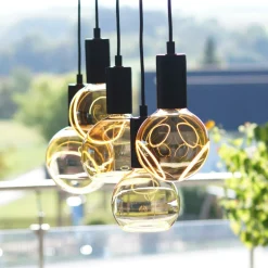 Segula Illusion G125 2Crescent E27 8W dimbaar smoke