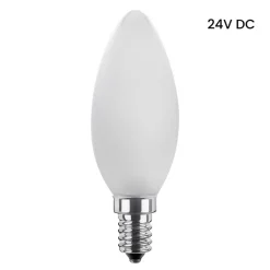 Segula kaarslamp 24V DC E14 3W 927 mat dimbaar