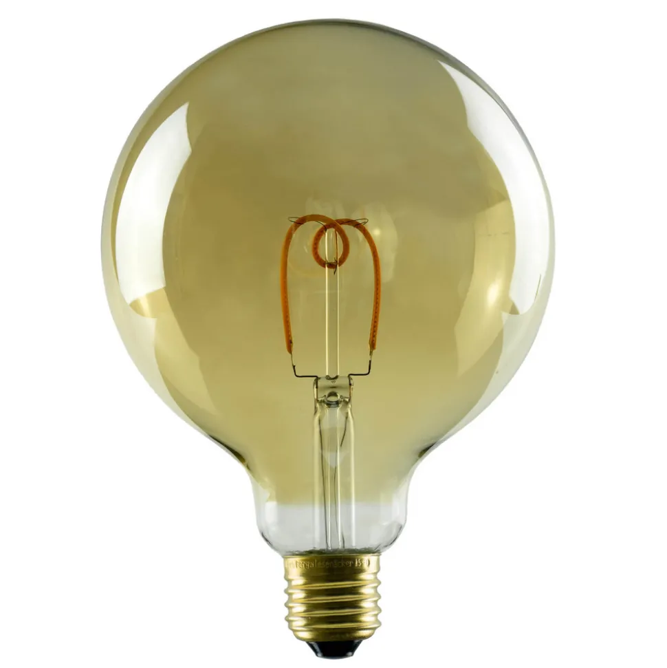 SEGULA LED bol E27 3,2W G125 1.900K goud dimbaar