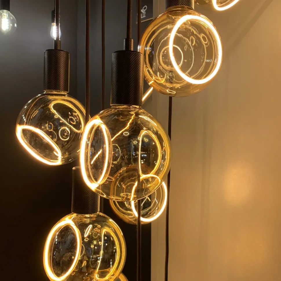 SEGULA LED floating bol G150 E27 4,5W goud 90°