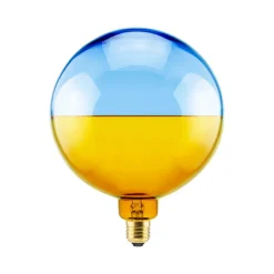 Segula LED globe Illusion, E27 G190 blauw/amber 6W 1.900K dimbaar