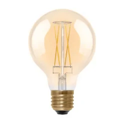Segula LED globe lamp E27 G80 5W 2.200K goud dimbaar
