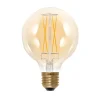 Segula LED globe lamp E27 G95 5W 2.200K goud dimbaar