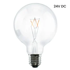 Segula LED globe lamp 24V DC E27 G95 3W 927 Filament