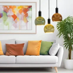 Segula LED globe lamp Zwevend, E27 oranje G200 6 W 922 dimbaar