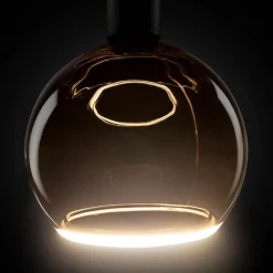 Segula LED globe lamp Zwevend, E27 zwart G200 4 W 922 dimbaar