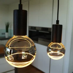 SEGULA LED Illusion G125 E27 5W dim rook/helder