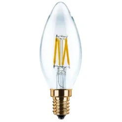 SEGULA LED kaarslamp E14 3W 2.200K filament helder
