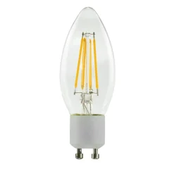 SEGULA LED kaarslamp GU10 3W filament dim 2.200K