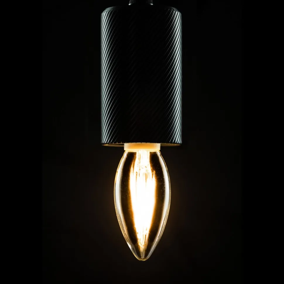 SEGULA LED kaarslamp GU10 3W filament dim 2.200K