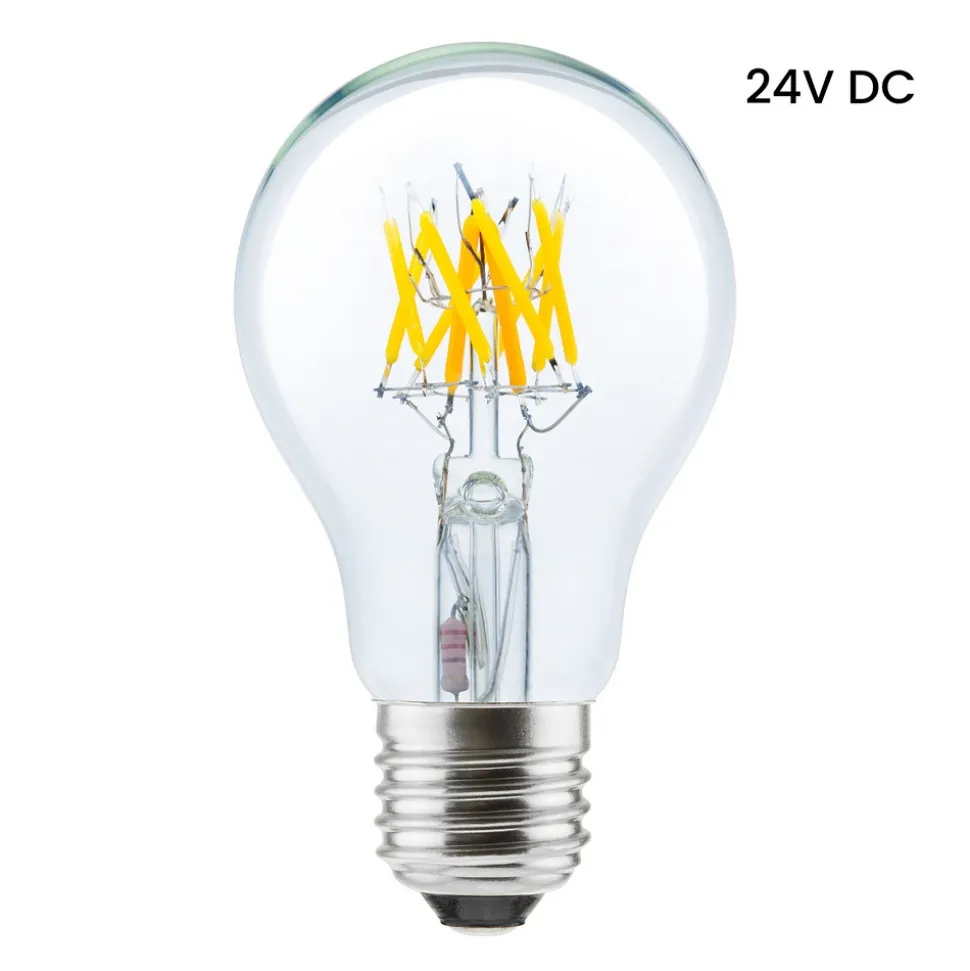 Segula LED lamp 24V DC E27 6W 927 Filament ambient