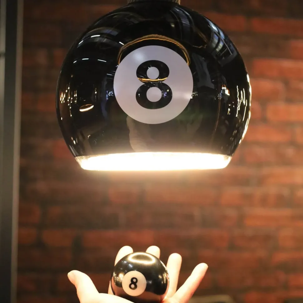 Segula LED wereldbol Zwevend Billard zwart 8, E27, G200 4 W 922