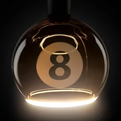 Segula LED wereldbol Zwevend Billard zwart 8, E27, G200 4 W 922