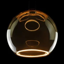 Segula LED zwevende globe G300 E27 5W 922 goud dimbaar