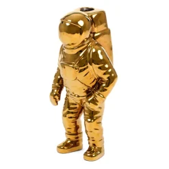 SELETTI Cosmic Diner Starman vaas, goud. H 28 cm, porselein