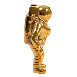 SELETTI Cosmic Diner Starman vaas, goud. H 28 cm, porselein