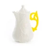 SELETTI I-Wares theepot, wit/geel, 1,2 liter, porselein