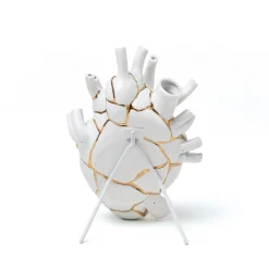 SELETTI Love in Bloom Kintsugi vaas, kleurrijk, porselein, goud