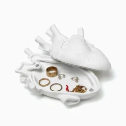 SELETTI Love in Bloom Liefde in een doosje, wit, porselein, fluweel