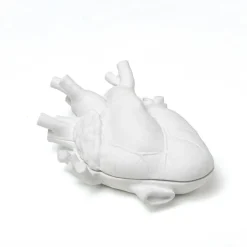 SELETTI Love in Bloom Liefde in een doosje, wit, porselein, fluweel