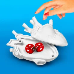 SELETTI Love in Bloom Liefde in een doosje, wit, porselein, fluweel