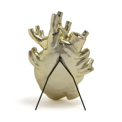 SELETTI Love in Bloom Reuzenvaas, goud, h 60 cm, glasvezel