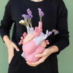 SELETTI Love in Bloom vaas, kleurrijk, hoogte 25 cm, porselein