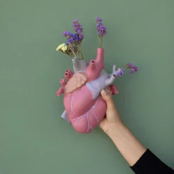 SELETTI Love in Bloom vaas, kleurrijk, hoogte 25 cm, porselein