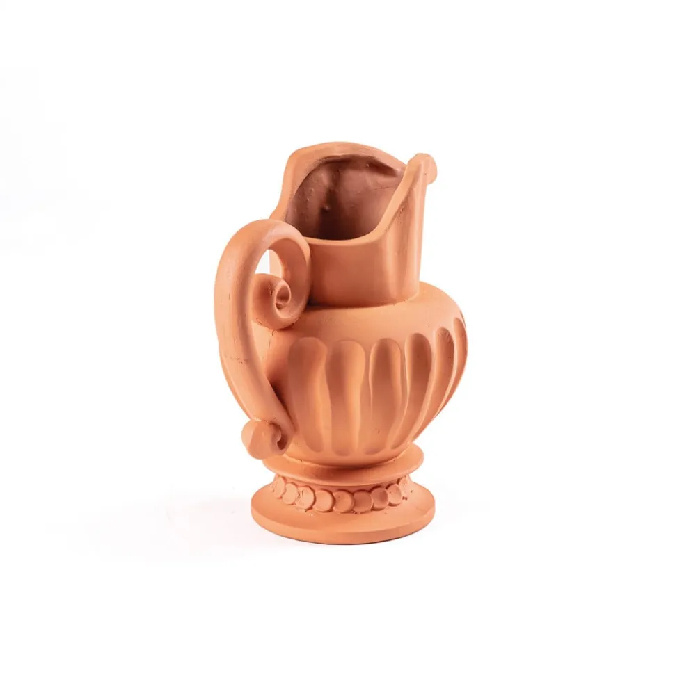 SELETTI Magna Graecia Caraffa vaas, hoogte 33 cm, terracotta