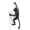 SELETTI Monkey Lamp decoratieve wandlamp rechts zwart