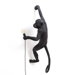 SELETTI Monkey Lamp decoratieve wandlamp rechts zwart