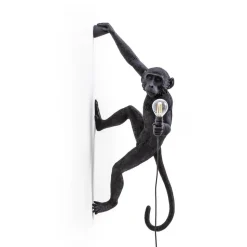 SELETTI Monkey Lamp decoratieve wandlamp rechts zwart