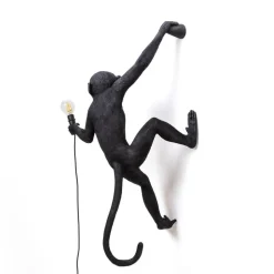 SELETTI Monkey Lamp decoratieve wandlamp rechts zwart