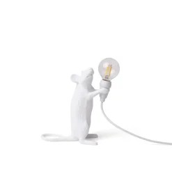 SELETTI Mouse Lamp LED decoratieve lamp USB rechtop wit