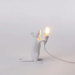 SELETTI Mouse Lamp LED decoratieve lamp USB rechtop wit