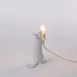 SELETTI Mouse Lamp LED decoratieve lamp USB rechtop wit