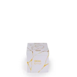 SELETTI Sculptuur Kintsugi Schedel, wit, porselein, goud