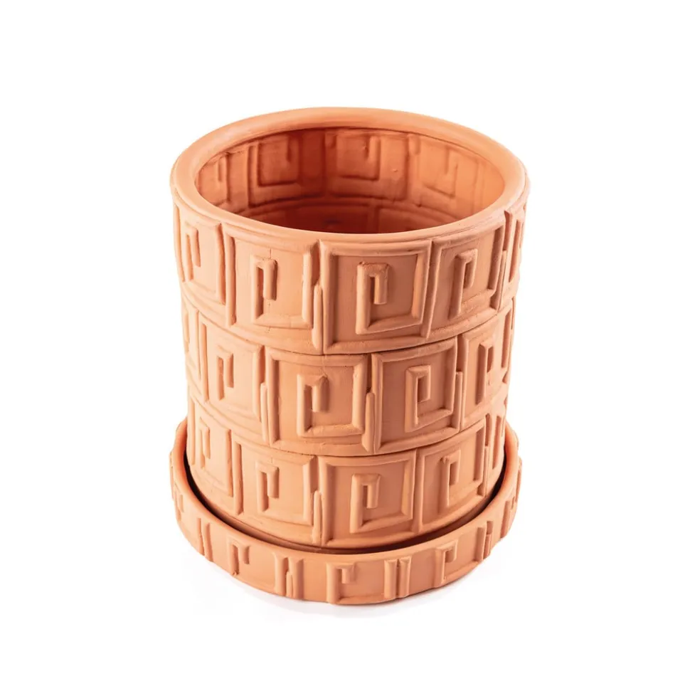 SELETTI Vaas Magna Graecia Greca, onderzetter, terracotta