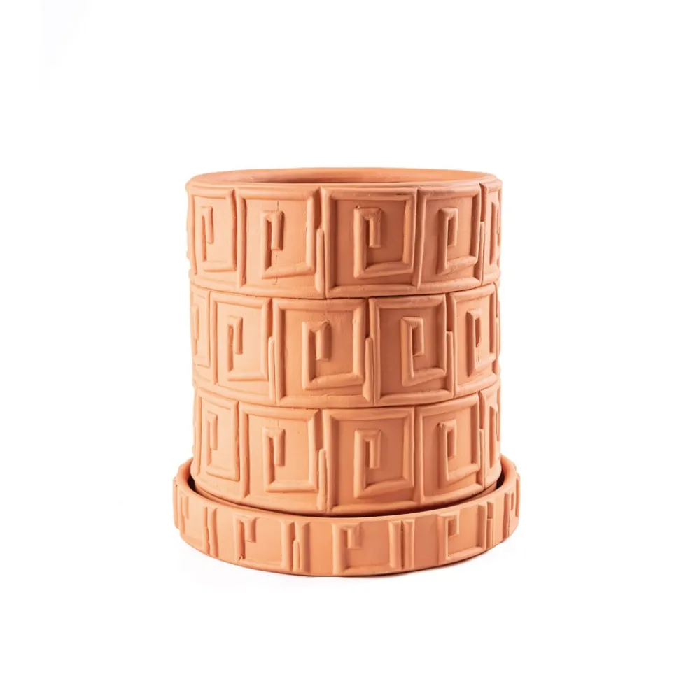SELETTI Vaas Magna Graecia Greca, onderzetter, terracotta