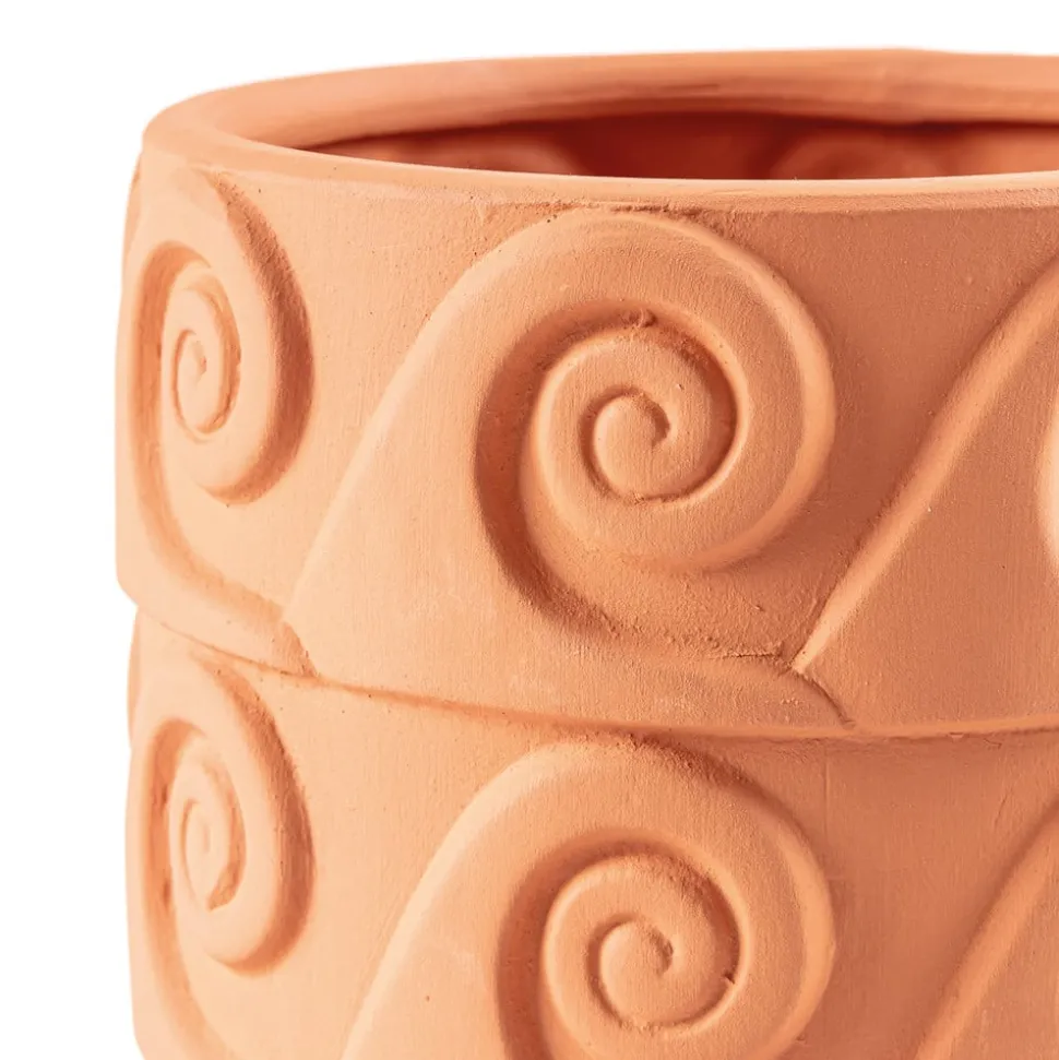 SELETTI Vaas Magna Graecia Onda, onderzetter, terracotta