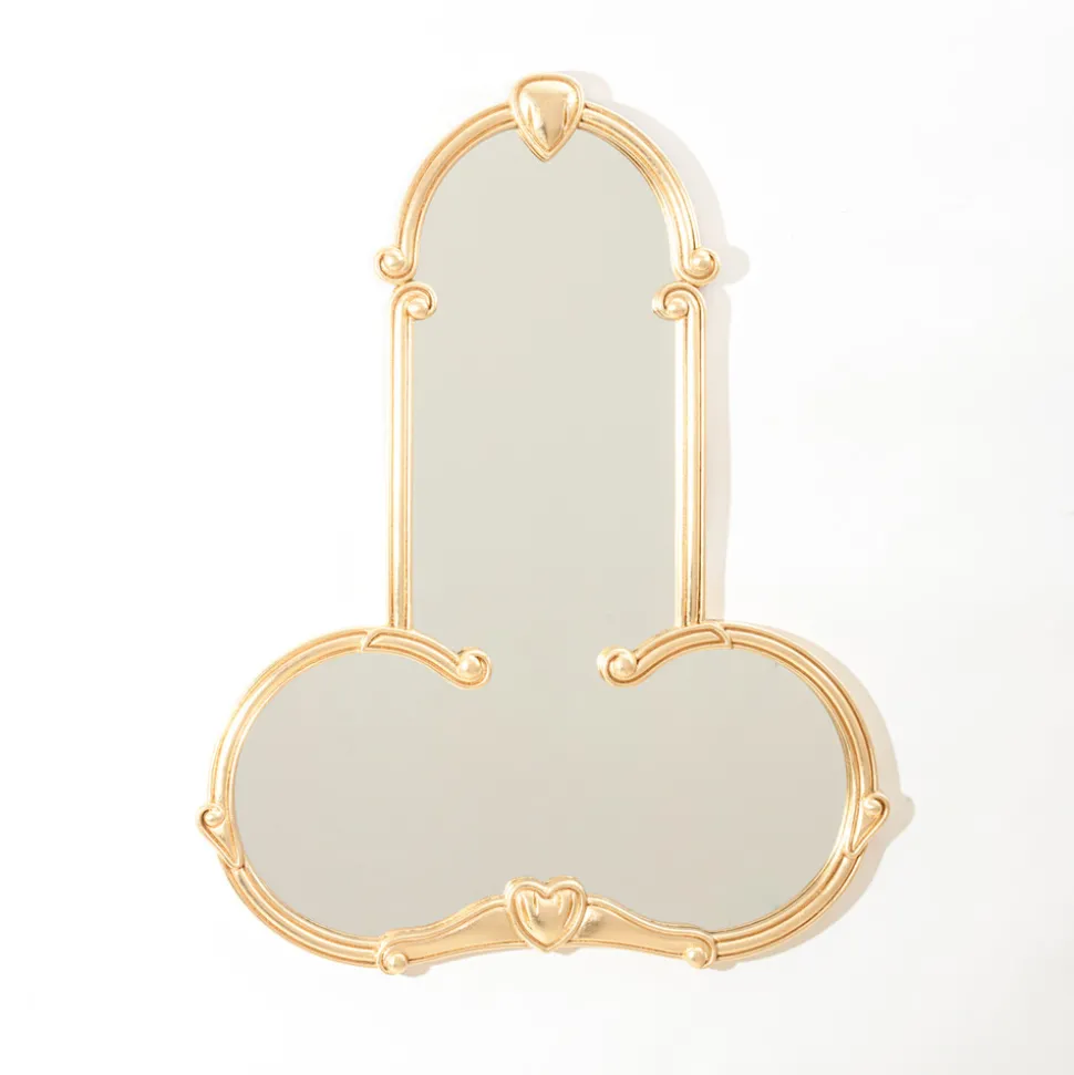 SELETTI wandspiegel Liberty Man, hoogte 72 cm, glas, hout