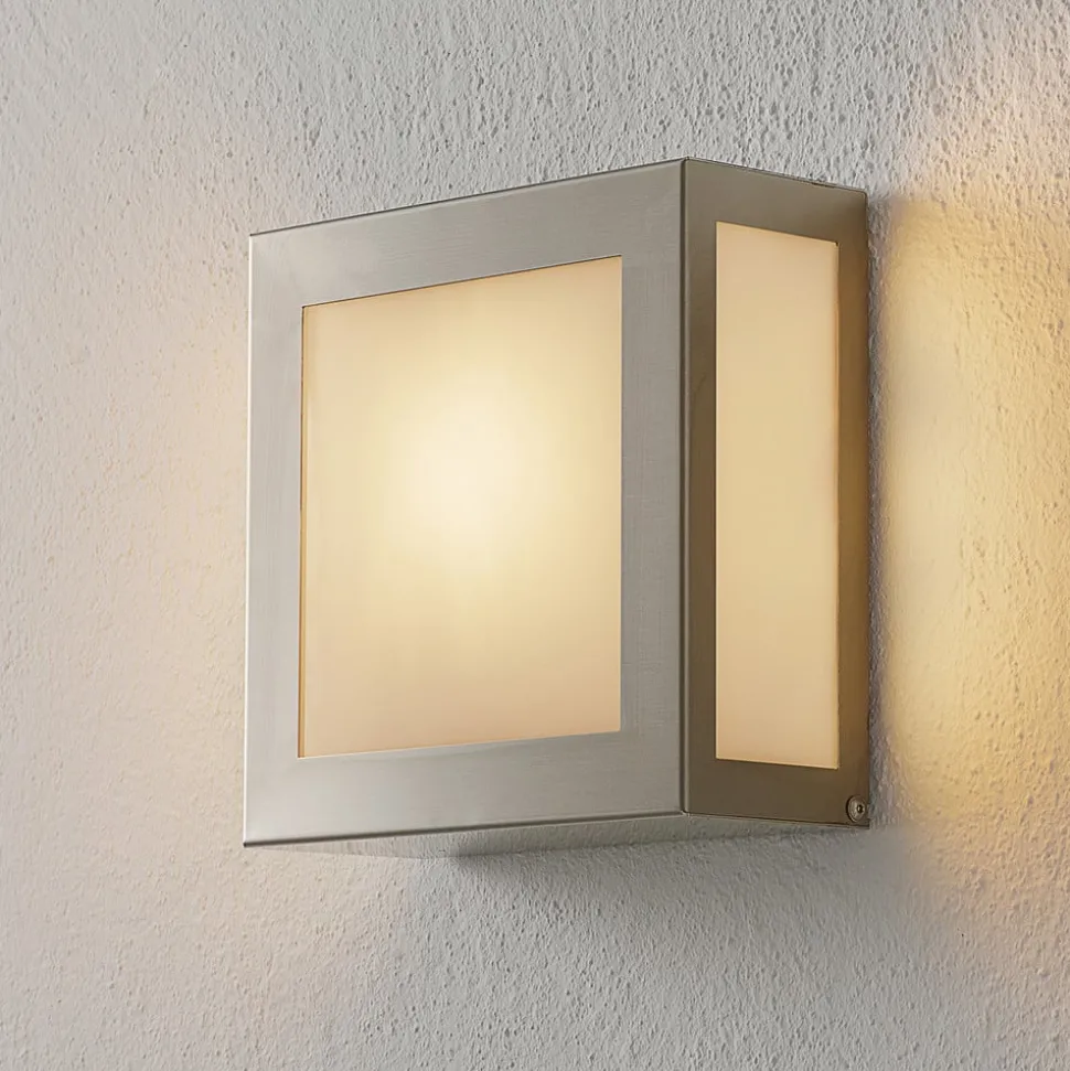 Sensor buiten wandlamp Aqua Legendo Mini, RVS