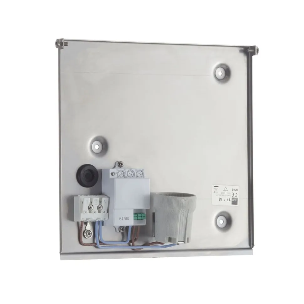 Sensor buiten wandlamp Aqua Legendo Mini, RVS