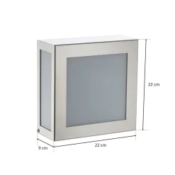 Sensor buiten wandlamp Aqua Legendo Mini, RVS