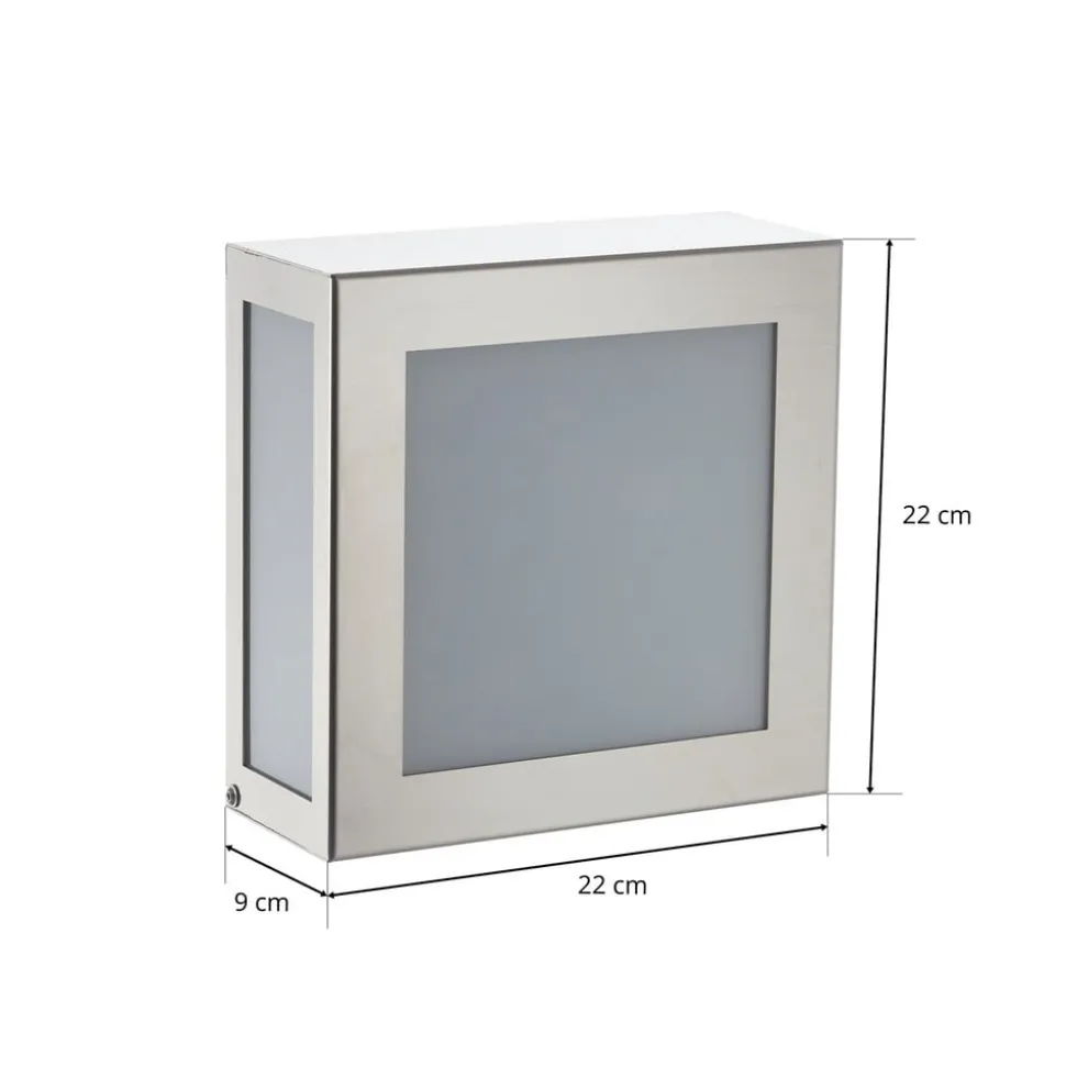 Sensor buiten wandlamp Aqua Legendo Mini, RVS