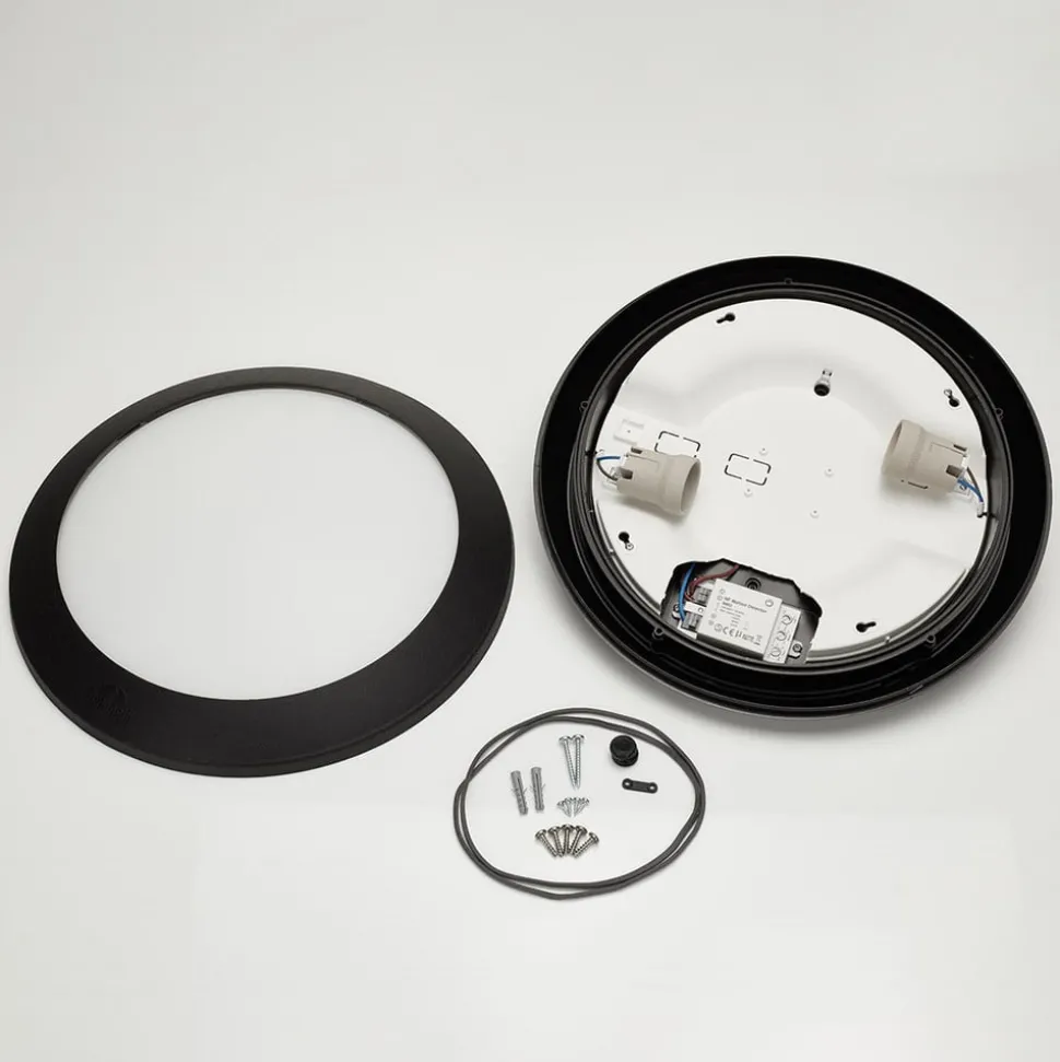 Sensor wandlamp Umberta 2xE27 in zwart