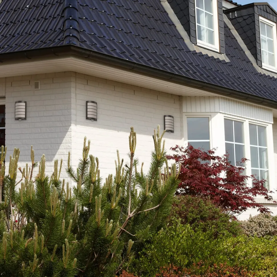 Sensor-buitenlamp Aqua Marco rooster, antraciet