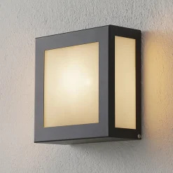 Sensor-buitenwandlamp Aqua Legendo Mini, antraciet