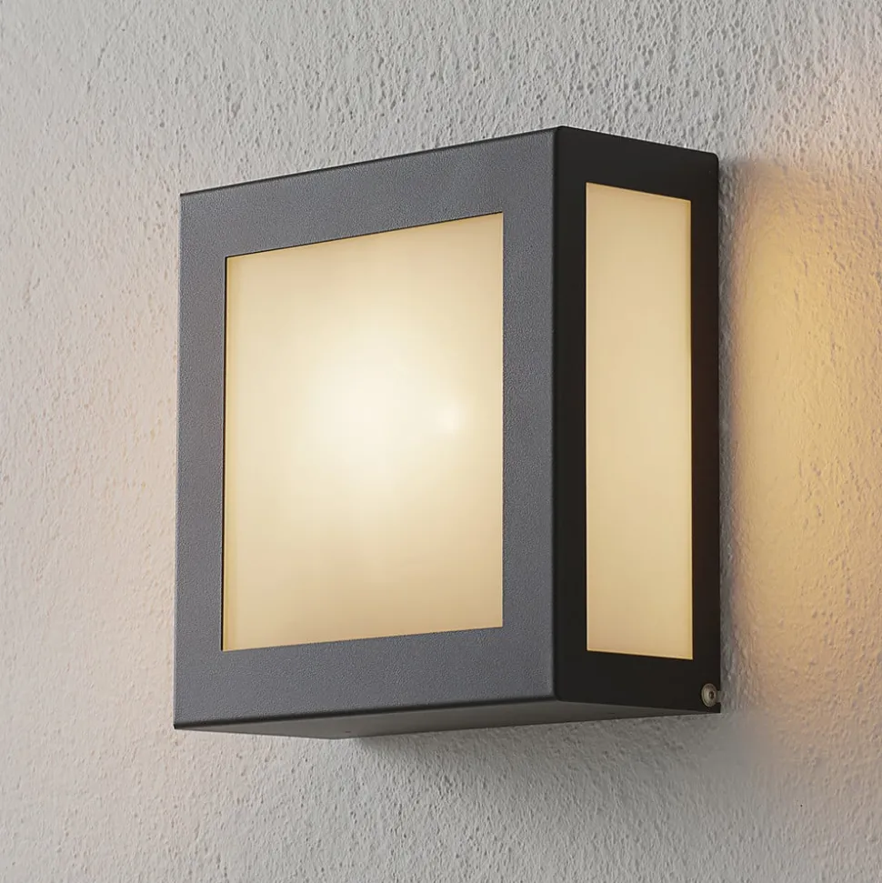 Sensor-buitenwandlamp Aqua Legendo Mini, antraciet