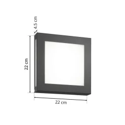 Sensor-LED buitenlamp Aqua Legendo Mini, antraciet